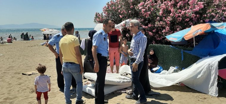 Mudanya'da belediyesi, Suriyelilere sahili yasakladı
