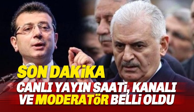 Yıldırım-İmamoğlu ortak yayın TV Kanalı ve Moderatör belli oldu