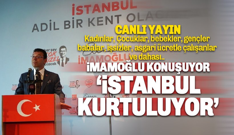 Ekrem İmamoğlu, İstanbul için çözümlerini tek tek açıklıyor: CANLI YAYIN