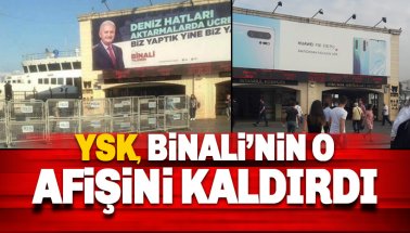 YSK Binali Yıldırım Afişlerini Kaldırdı