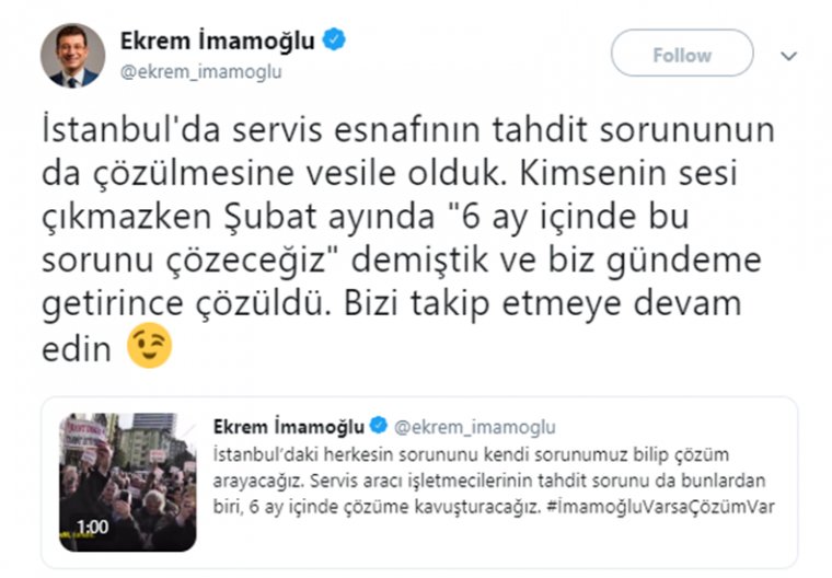 Yıldırım, İmamoğlu'nun projesini müjdeledi