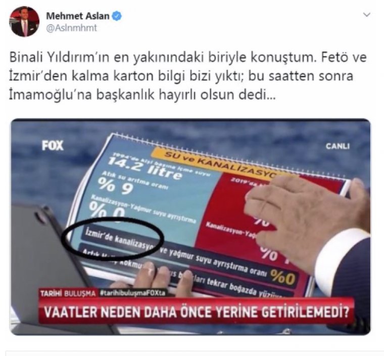 Binali Yıldırım'a en yakın isim: Bizi yıktı, İmamoğlu’nun başkanlığı hayırlı olsun