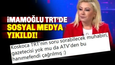 İmamoğlu TRT'ye İlk Kez çıktı, Sosyal medya yıkıldı
