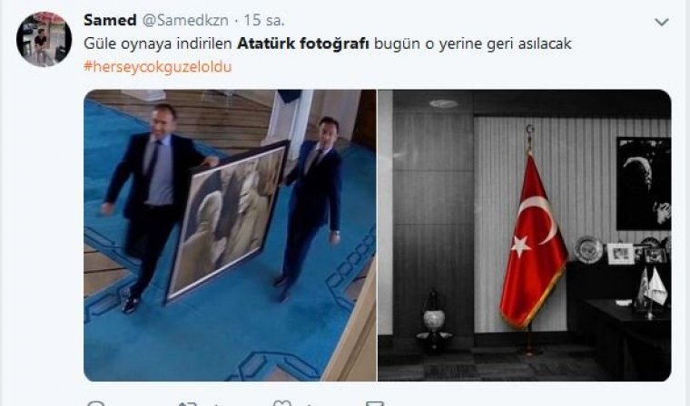 Atatürk'un Fotoğrafı Oraya Gelecek