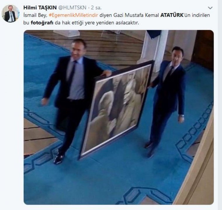 Atatürk'un Fotoğrafı Oraya Gelecek