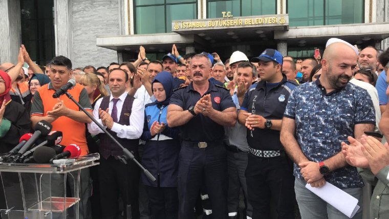 İmamoğlu'dan, protesto eylemi yapan İBB personel hakkında açıklama