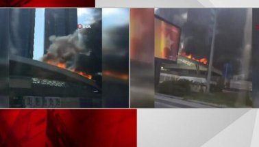 Sondakika: Zincirlikuyu Zorlu Center karşısında yangın
