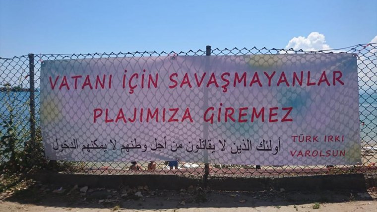 Suriyelilere bir plaj yasağı da Sinop'tan geldi