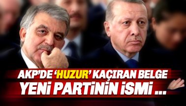 AKP'nin huzurunu kaçıran Babacan'ın yeni partisinin adı Huzur Partisi