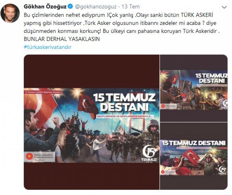 Gökhan Özoğuz: Darbeyi Türk askeri yapıyormuş gibi gösterip