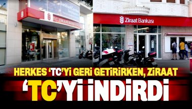 Ziraat Bankası Alanya Şubesi 'TC' İbaresini indirdi