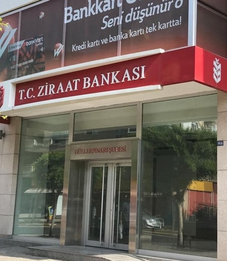 Ziraat Bankası Alanya Şubesi 'TC' İbaresini indirdi