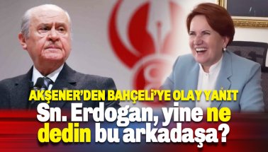 Meral Akşener'den, Bahçeli'nin İYİ Parti çağrısına olay cevap