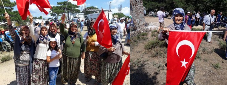 Kaz Dağları'na halk sahip çıkıyor: Binlerce vatandaş şantiye alanına girdi