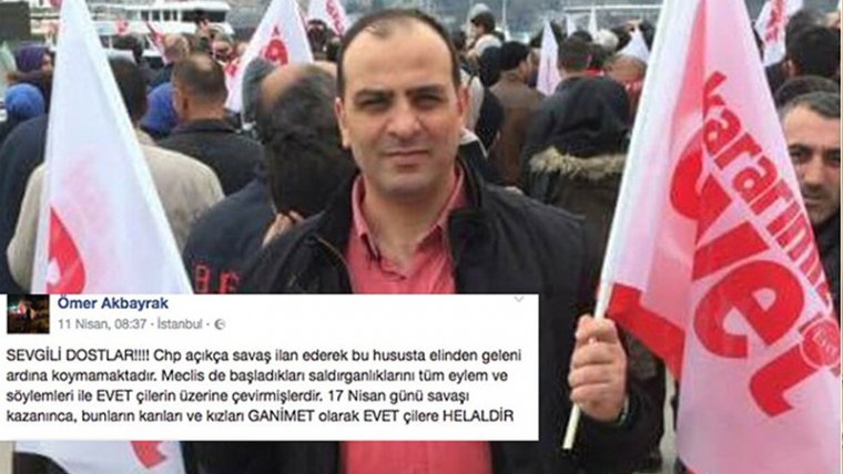 HAYIR'cıların Karıları Kızları ganimet olarak EVET'çilere helaldir