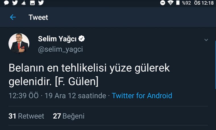 AKP milletvekili Yağcı, 'Atatürk ve Türk Bayrağı' sansürledi
