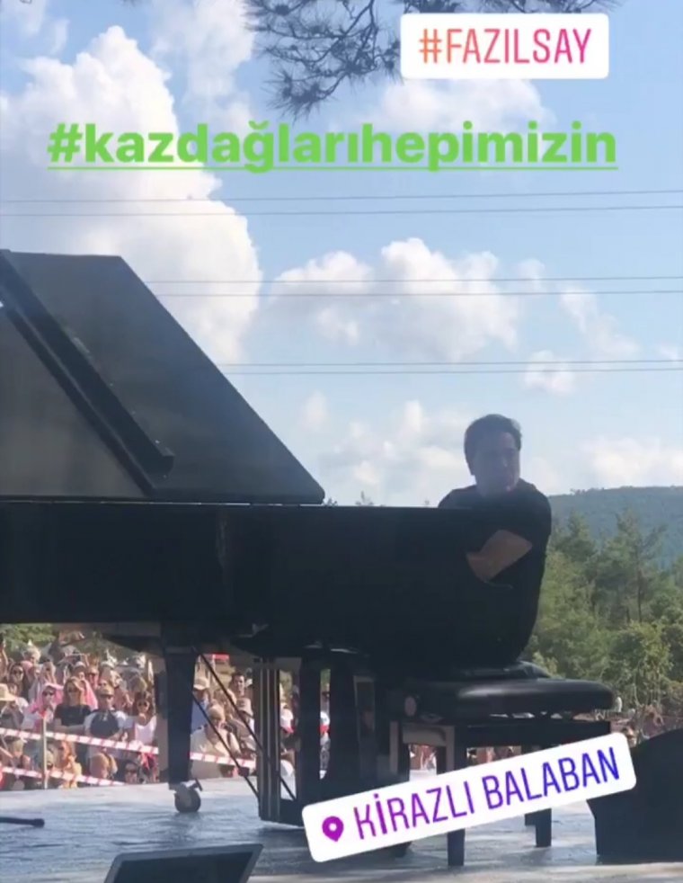 Fazıl Say Kaz Dağları konseri canlı yayın