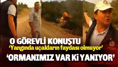 Orman yaktığı iddia edilen görevli: Yangınlarda uçakların pek faydası olmuyor