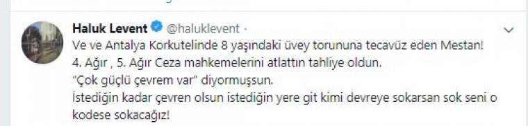 Haluk Levent: Seni o kodese sokacağız Mestan