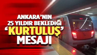 Ankara metrosunda Zafer Bayramı mesajı duygulandırdı