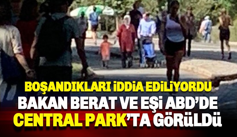 Boşandıkları iddia edilen Bakan Albayrak, eşi Esra ABD'de görüntülendi