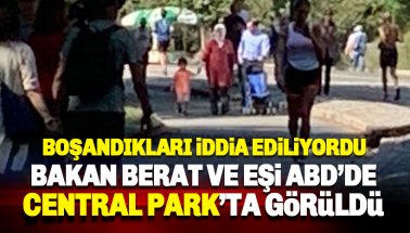 Boşandıkları iddia edilen Bakan Albayrak, eşi Esra ABD'de görüntülendi
