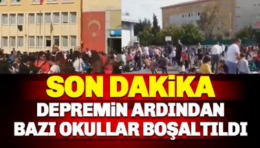 İstanbul'da depremin ardından bazı okullar boşaltıldı