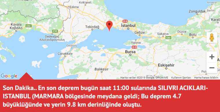 Son dakika: İstanbul'da deprem