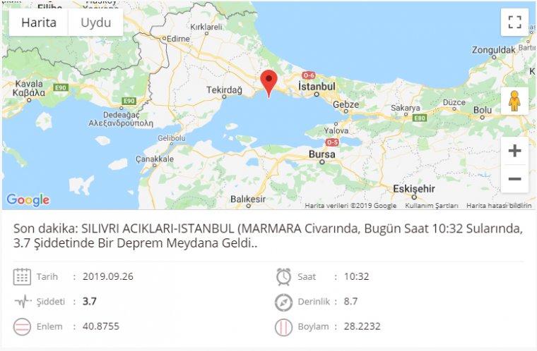 son dakika: İstanbul'da bir deprem daha