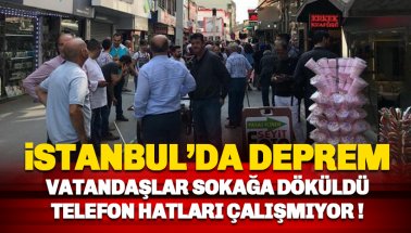 Son dakika: İstanbul'da 5.7 şiddetinde deprem