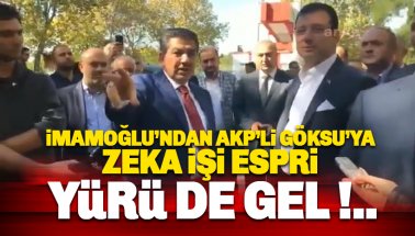 İmamoğlu'nun AKP'li Göksu'ya 'elektrik' esprisi kahkahaya boğdu