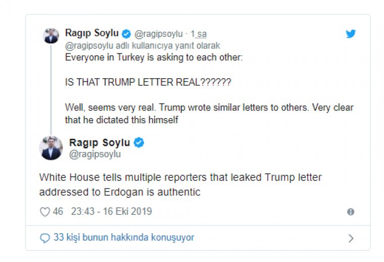 Trump'ın Erdoğan'a gizli mektubu sızdı: Kabadayılık yapma, aptal olma