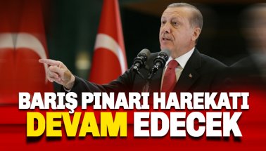 Cumhurbaşkanı Erdoğan: Barış Pınarı Harekatı devam edecek
