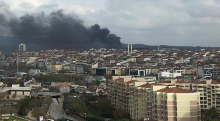 Son dakika: İstanbul'da askeri bölgede yangın