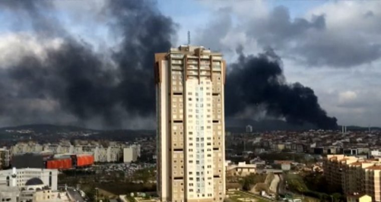 Son dakika: İstanbul'da askeri bölgede yangın