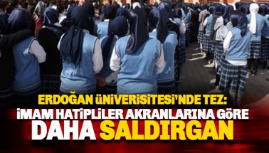 Erdoğan Üniversitesi'nden tez: İmam hatipliler daha saldırgan