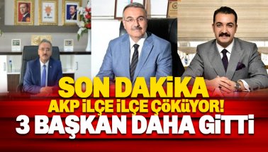 İstifalar sürüyor: AKP'de 3 ilçe başkanı daha gitti