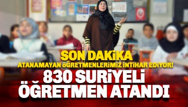 Son dakika: 830 Suriyeli öğretmen ataması yapıldı