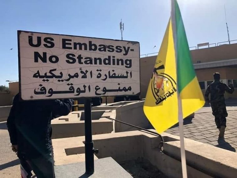 Son dakika: ABD'nin Bağdat Büyükelçiliği işgal edildi
