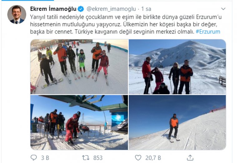 İmamoğlu'ndan Erzurum eleştirilerine 'sevgi' ile yanıt verdi