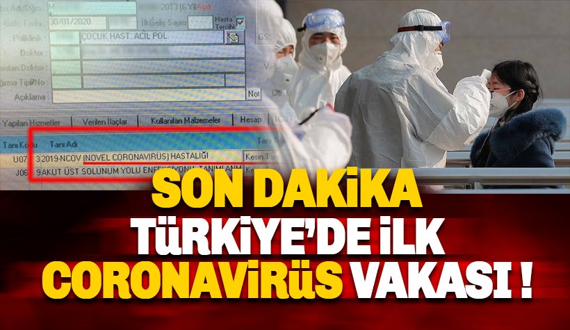 İstanbul'da ilk Koronavirüs vakası: Belge paylaşıldı