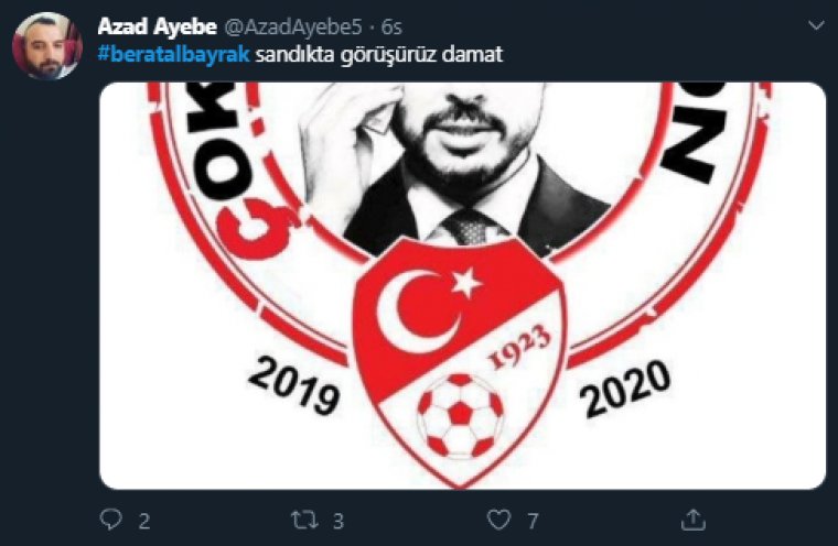 Fenerbahçe'den Damat Berat'a tepki yağıyor