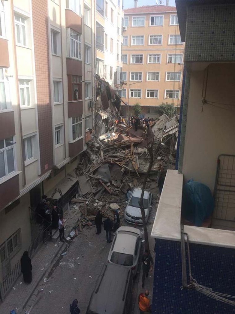 Son dakika: İstanbul'da bir bina çöktü: Ekipler sevk edildi