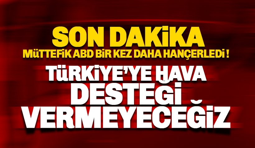 ABD: Türkiye'ye hava desteği vermeyeceğiz