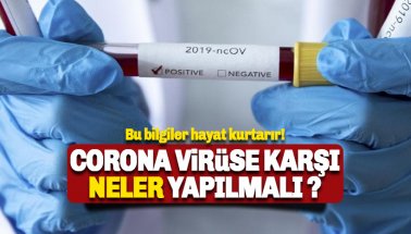 Korona Virüsten nasıl korunulur, Corona virüse karşı önlemler
