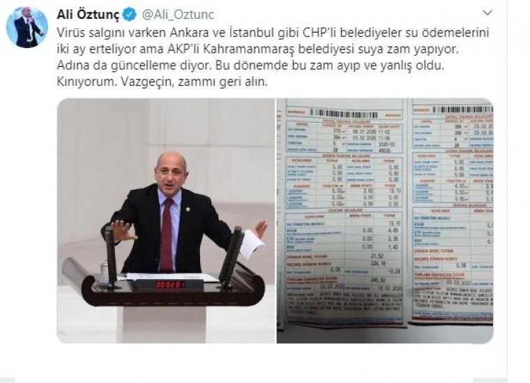 AKP'li Belediyeden Suya ZAM