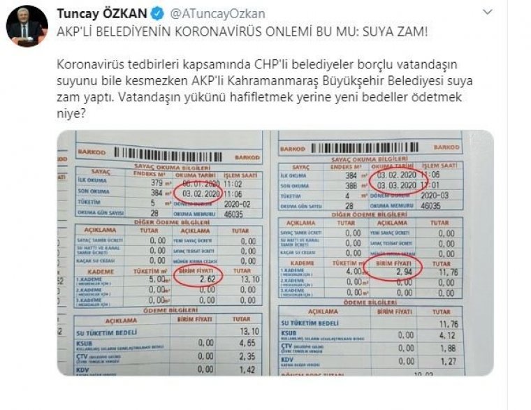 AKP'li Belediyeden Suya ZAM