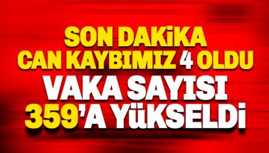 Türkiye'de Corona'dan can kaybı 4, vaka sayısı 359 oldu