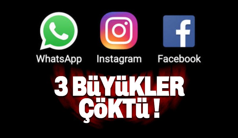 Facebook, Whatsapp ve Instagram da bağlantı sorunu