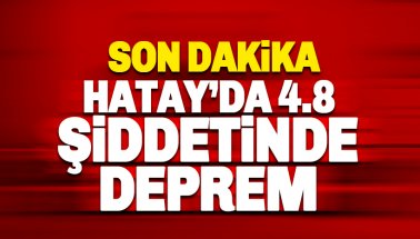 Hatay'da 4.8 büyüklüğünde deprem